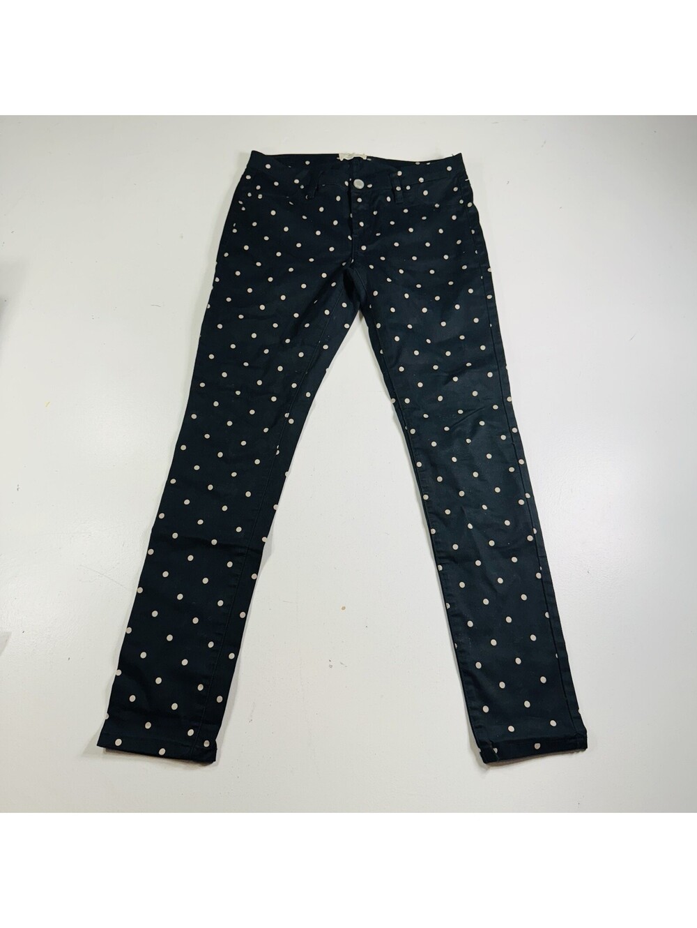 Madewell Pants Skinny Stretch Black Polka Dot Women’s Size 27